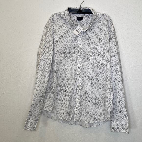 J. Crew Factory Men’s Lightweight Casual Button Down Cotton Shirt NWT Sz XXL - Picture 1 of 10